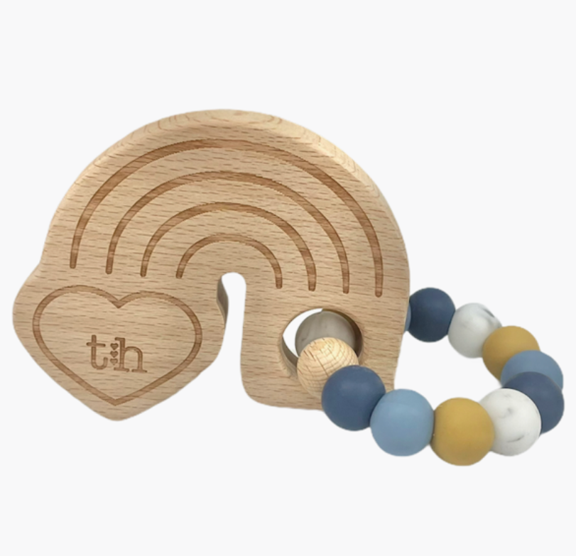 Rainbow Teether Beech Wood