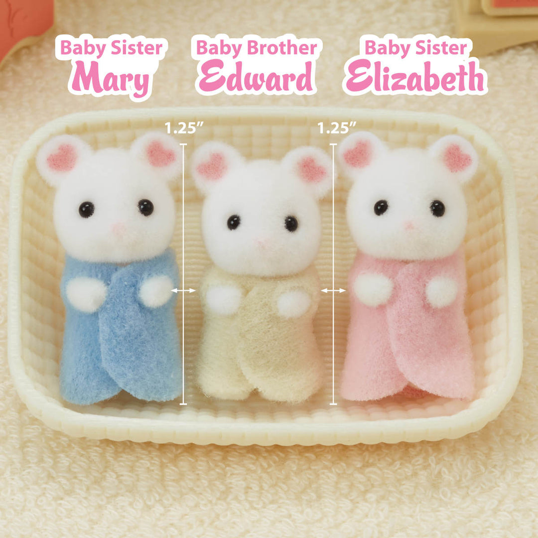 Marshmallow Mouse Triplets Baby Animal