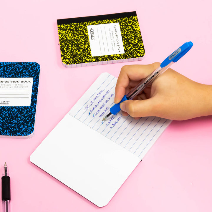 Mini Marble Composition Notebook, Wide-Ruled