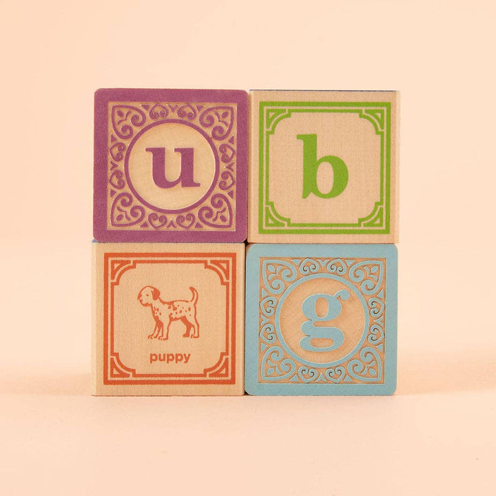 Classic Lowercase ABC Wooden Blocks