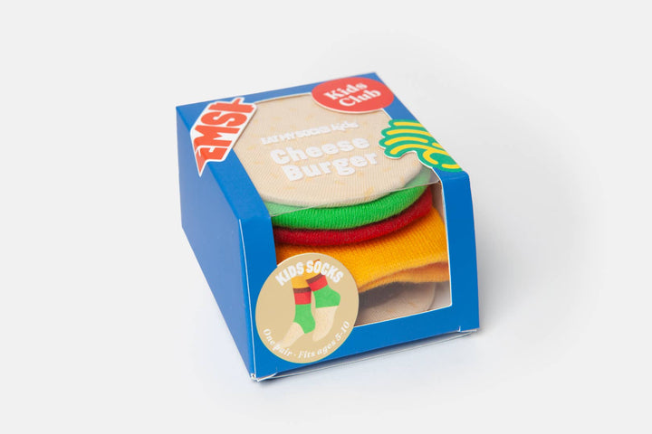Cheeseburger 3D Socks, Kids
