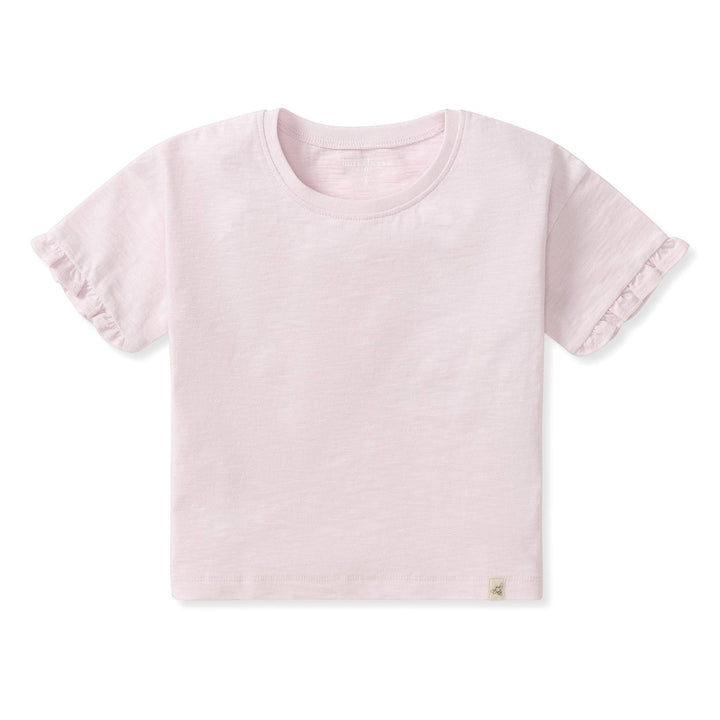Drop Shoulder Ruffle T-Shirt: 3T