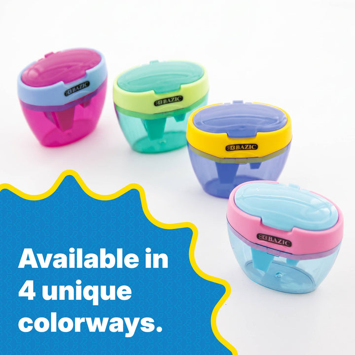 Triple Hole Pencil Sharpener w/ Receptacle, Standard Jumbo