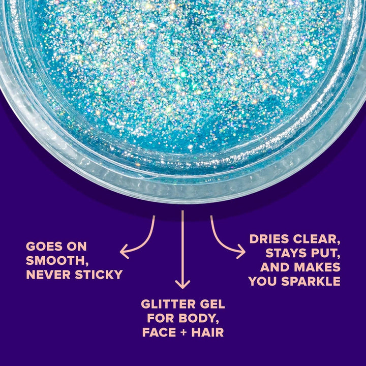 Sky Blue Glitter Gel