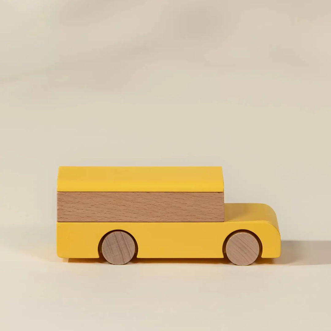 School Bus Wooden Vehicle