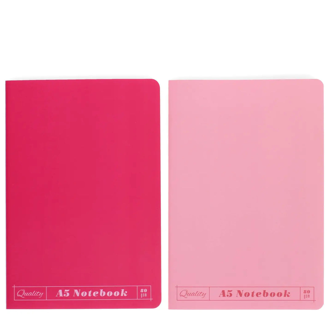 Pink A5 Notebooks Set