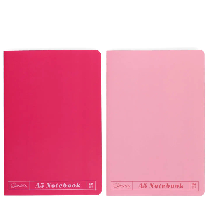 Pink A5 Notebooks Set
