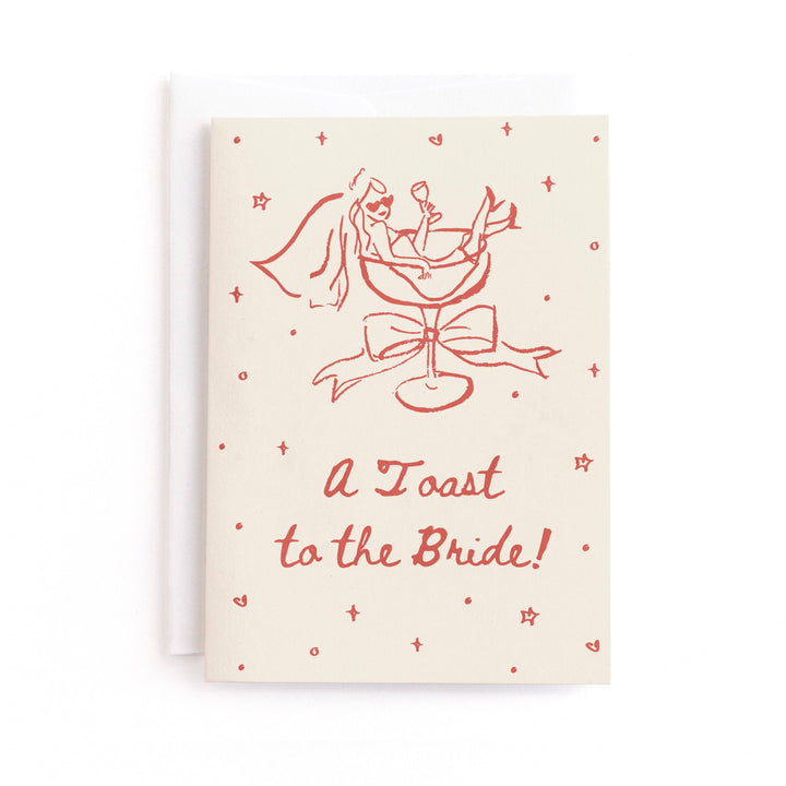 Cheers To Love, Bride-To-Be Greeting Card