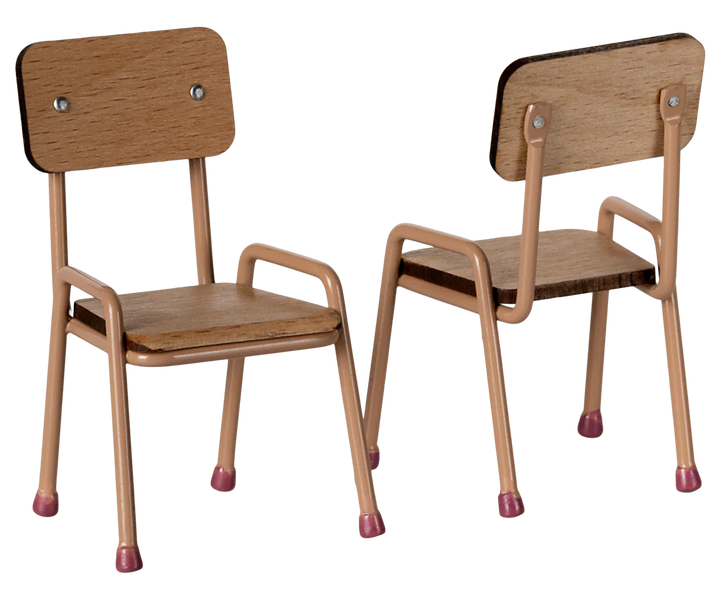 Table and chair set, Mouse - Dark powder