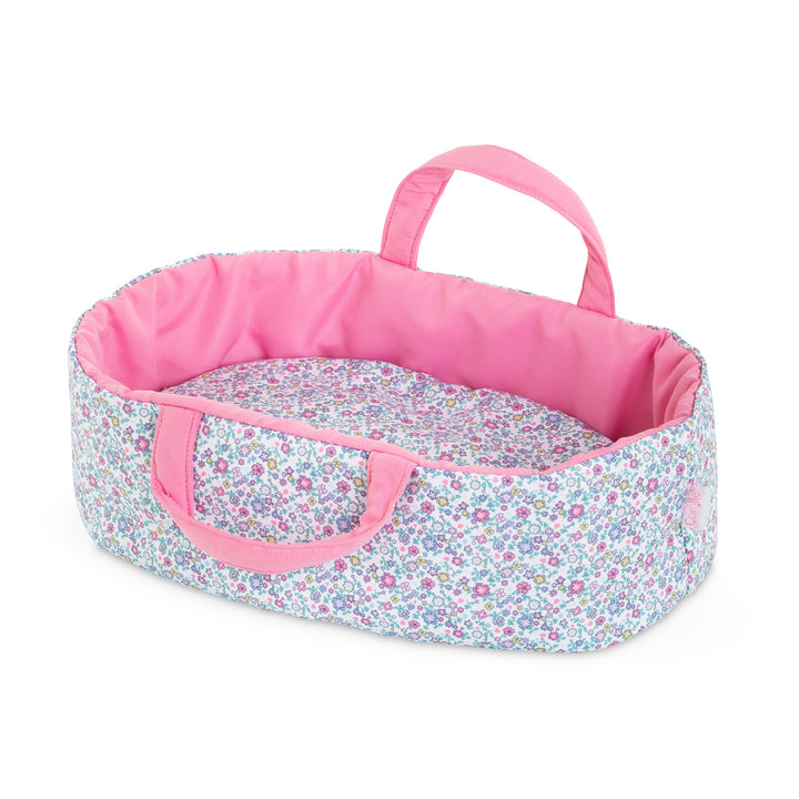 12" Doll Flowered Carry Bed
