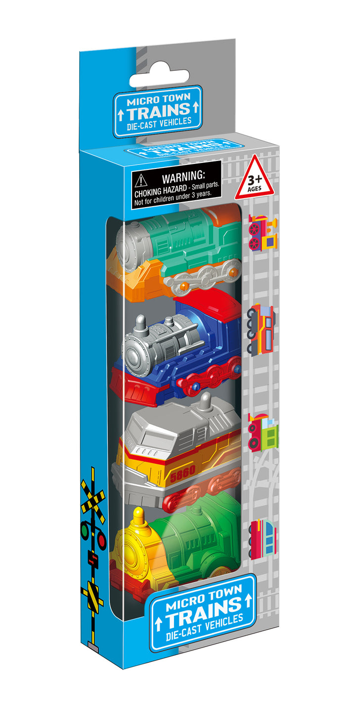 4-Pack 2" Die Cast Trains