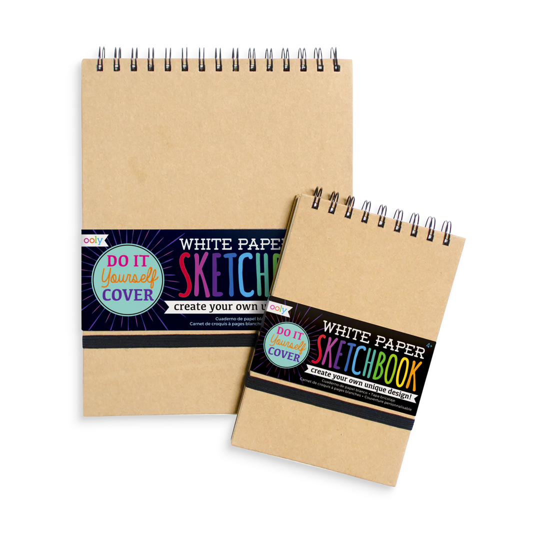 White Paper Large Sketchbook D.I.Y. Cover
