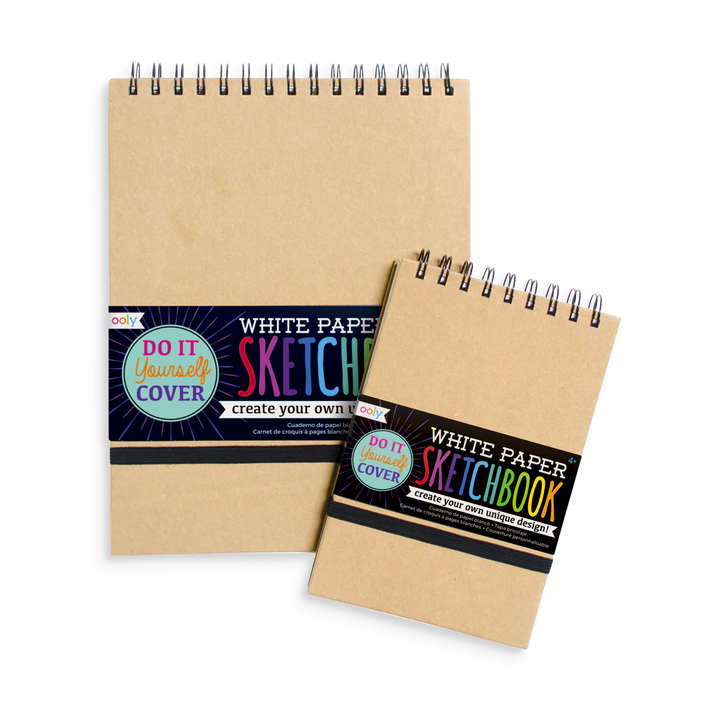 White Paper Large Sketchbook D.I.Y. Cover