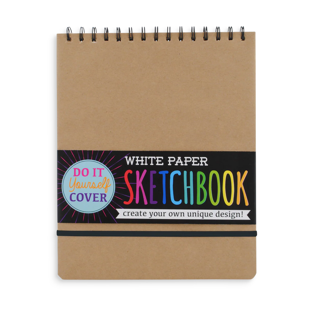White Paper Large Sketchbook D.I.Y. Cover
