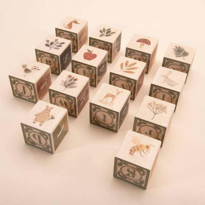 Watercolor ABC Wooden Blocks