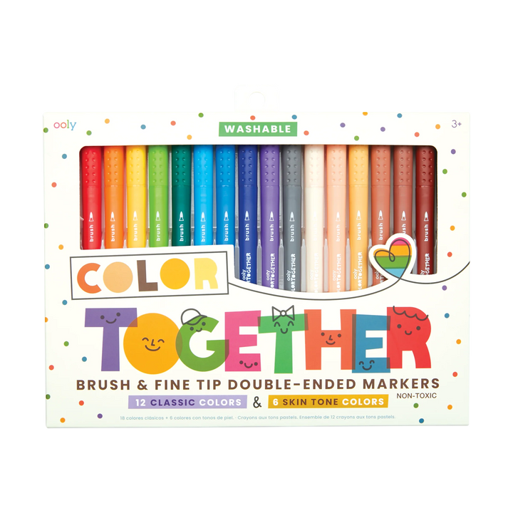 Color Together Brush & Fine Tip Double-Ended Markers