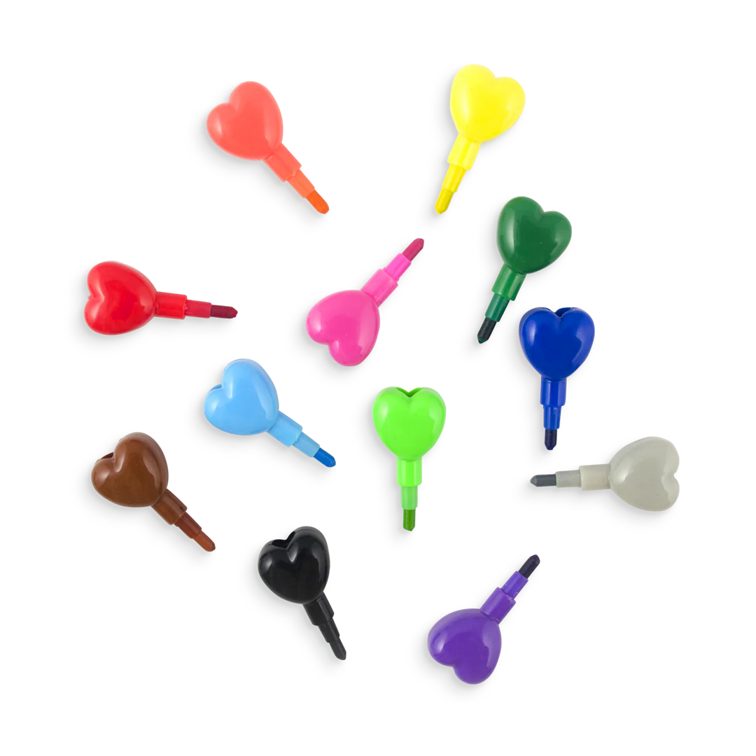 Heart To Heart: Stacking Crayons