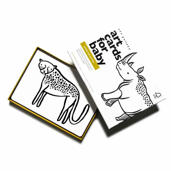 Safari Animal Baby Art Cards