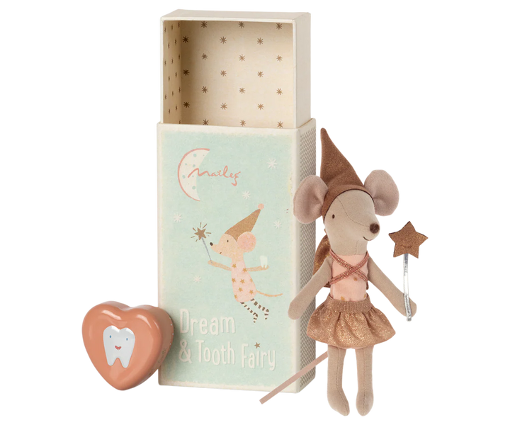 Tooth Fairy Matchbox Mouse - Rose Pink