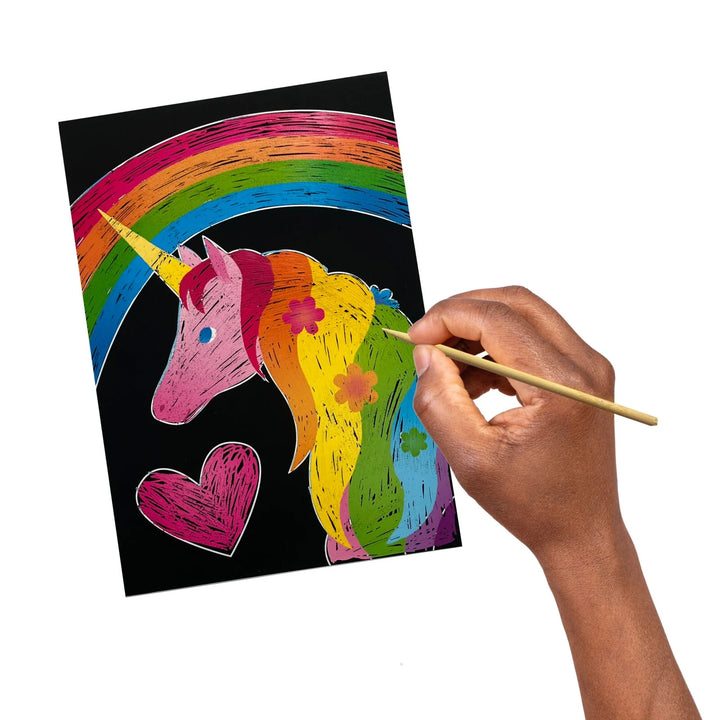 Unicorn Scratch Art