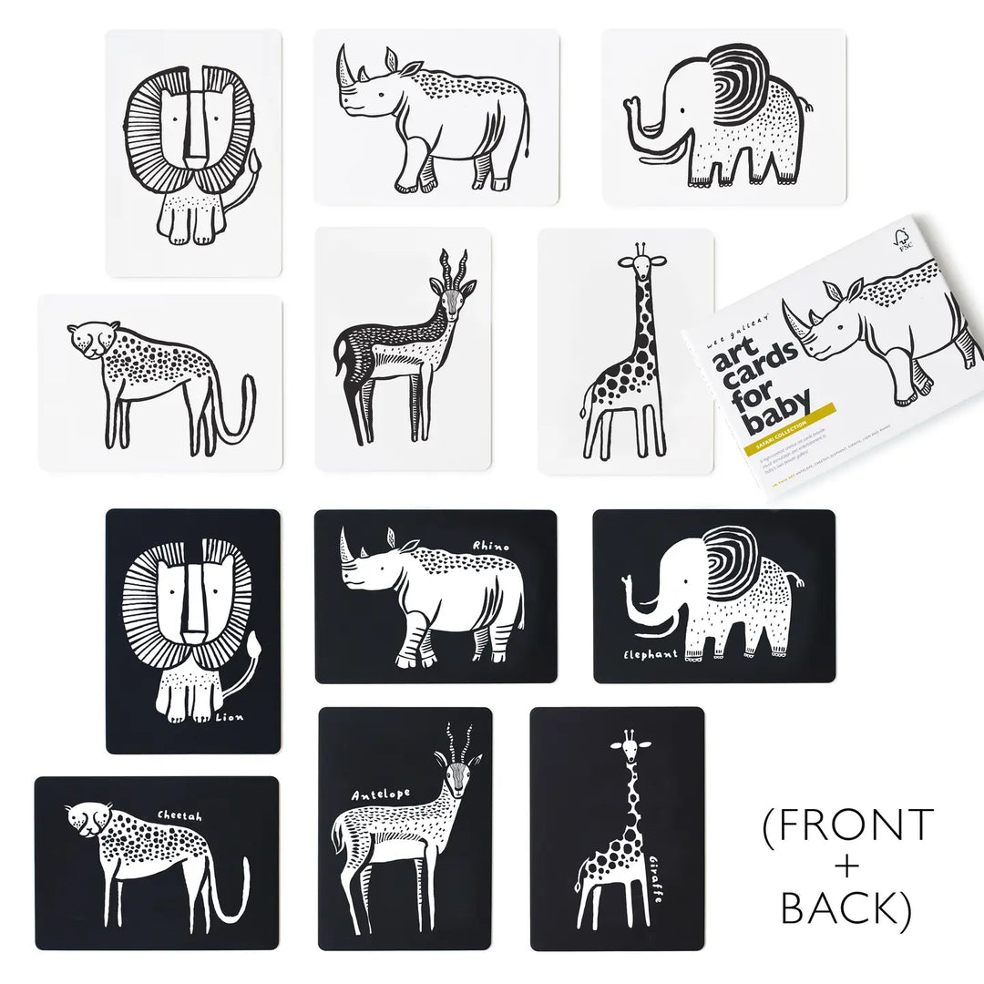 Safari Animal Baby Art Cards
