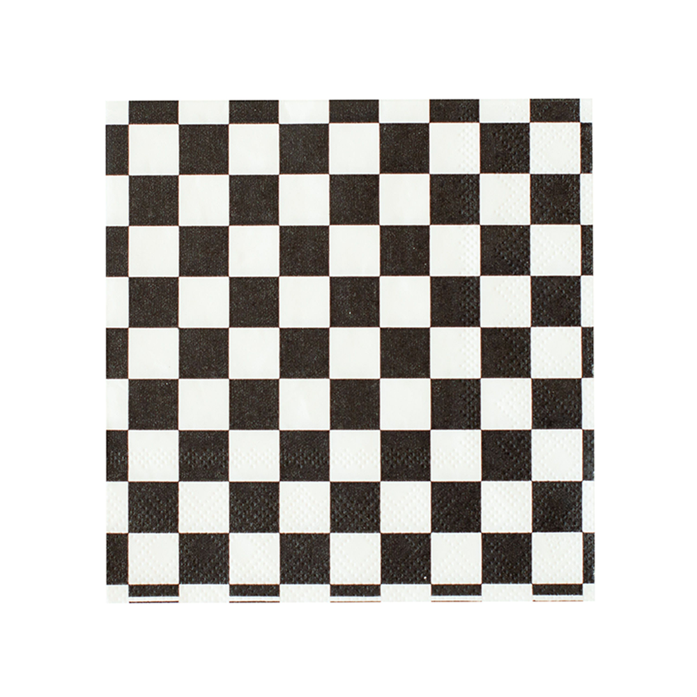Check Cocktail Napkins - 20 Pk Peaches N' Cream