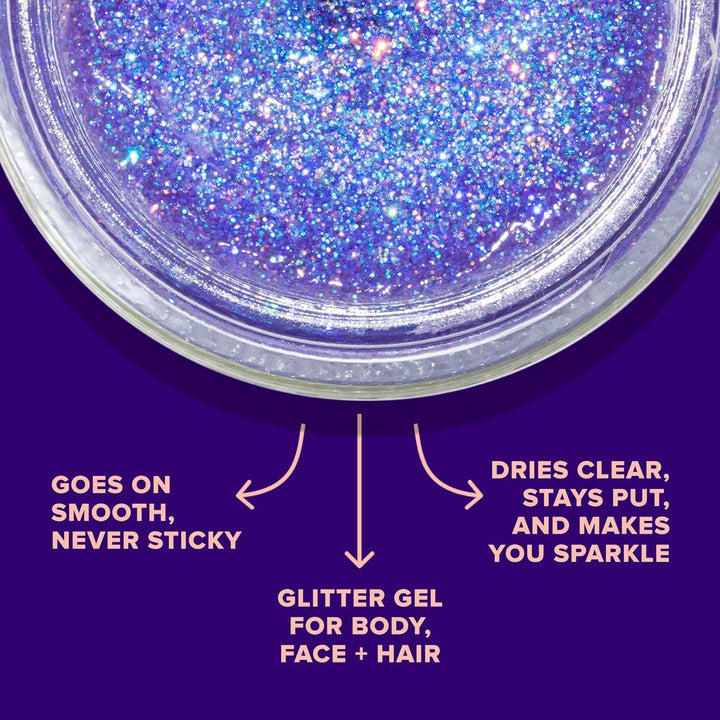 Ultraviolet Purple Glitter Gel