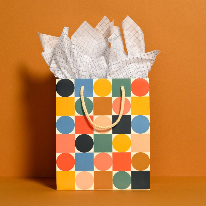 Grid tissue paper: 5 Sheets