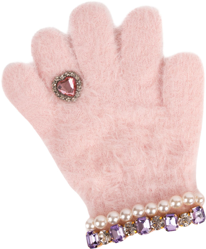 Boujee Bijou Gloves, Light Pink