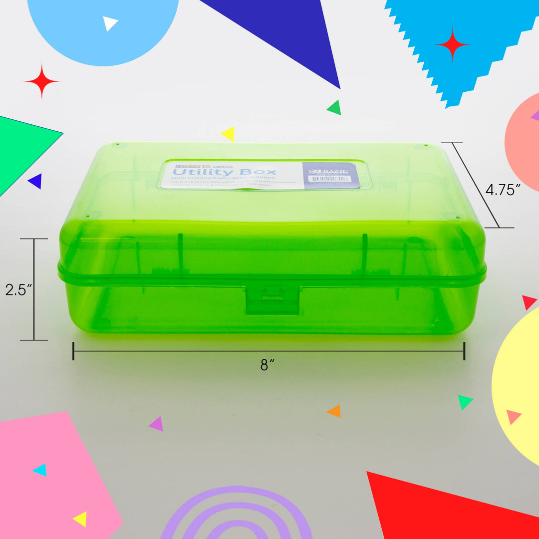 Bright Color Multipurpose Pencil Box, Stackable