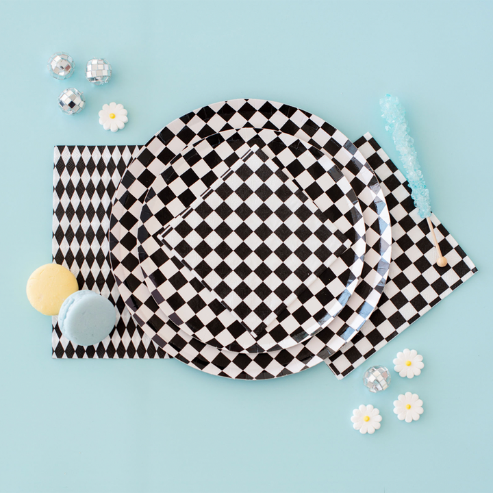 Check Cocktail Napkins - 20 Pk Peaches N' Cream