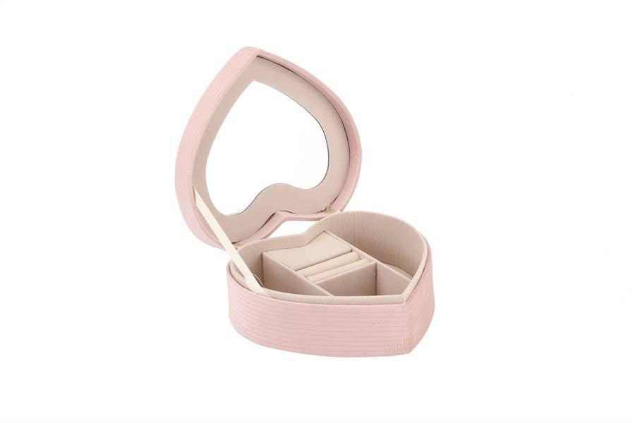 Heart Shaped Pink Jewelry Box