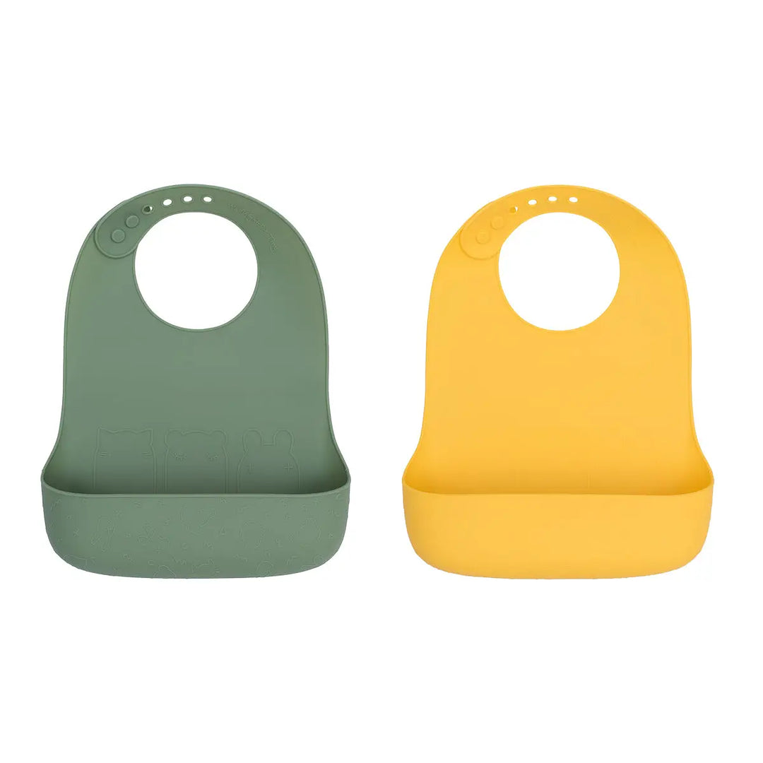 Silicone Pocket Bib Assorted