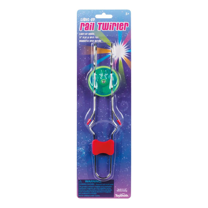 Magnetic Gyro Wheel Light Up Rail Twirler