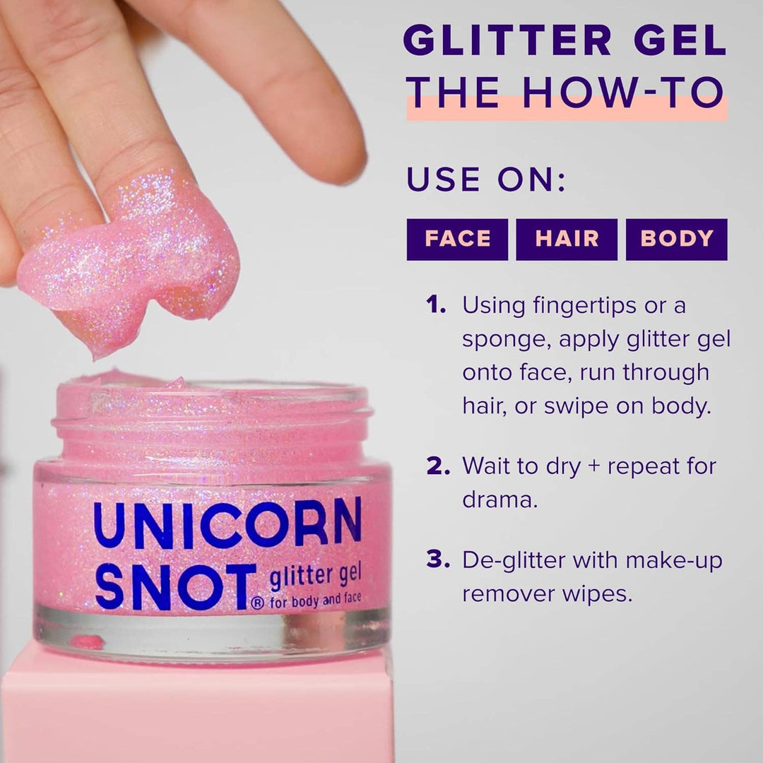 Flamingo Pink Glitter Gel