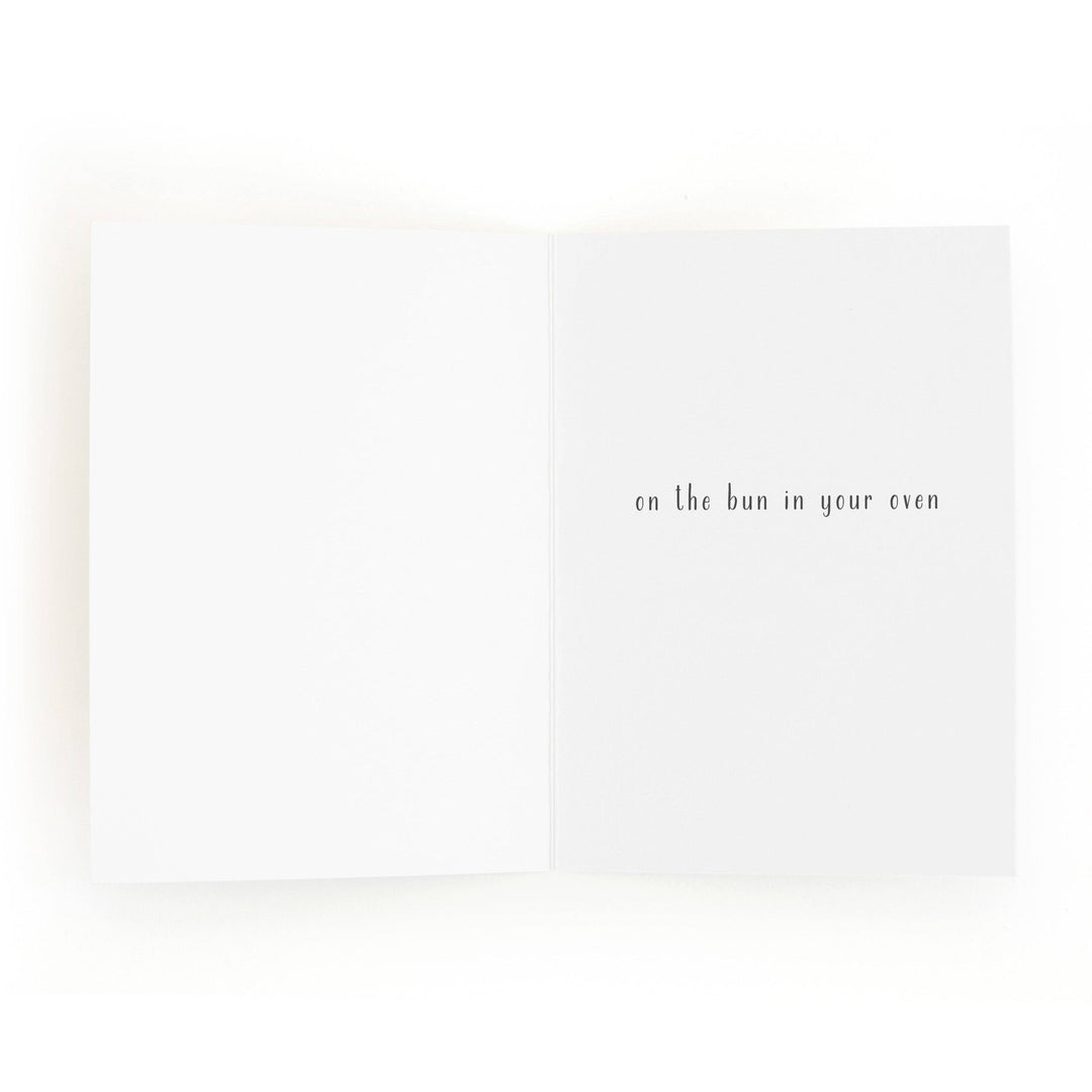 Bun In The Oven, Mama-To-Be Greeting Card