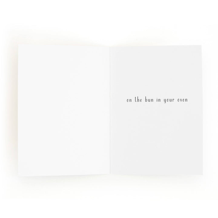 Bun In The Oven, Mama-To-Be Greeting Card
