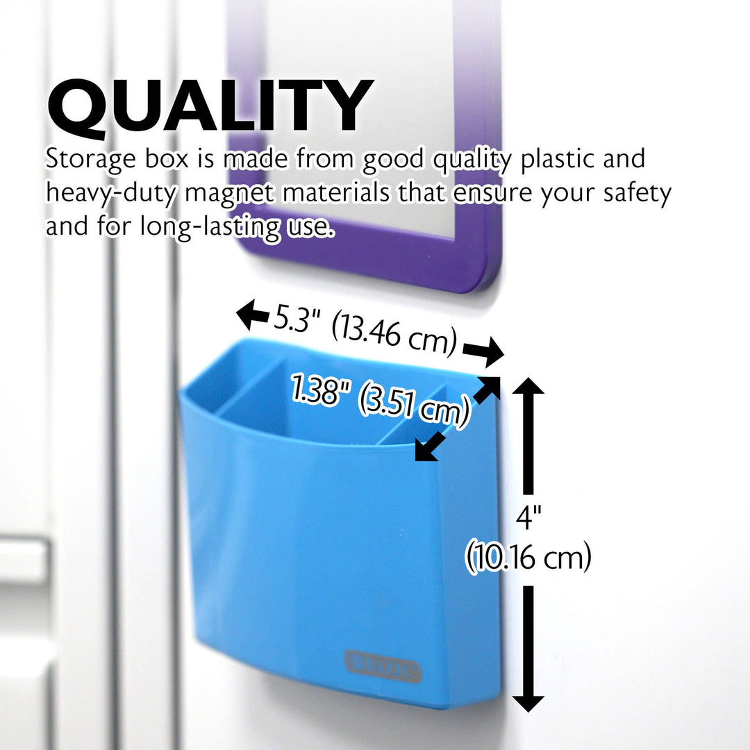 Magnetic Locker Storage Box, 3 Compartments