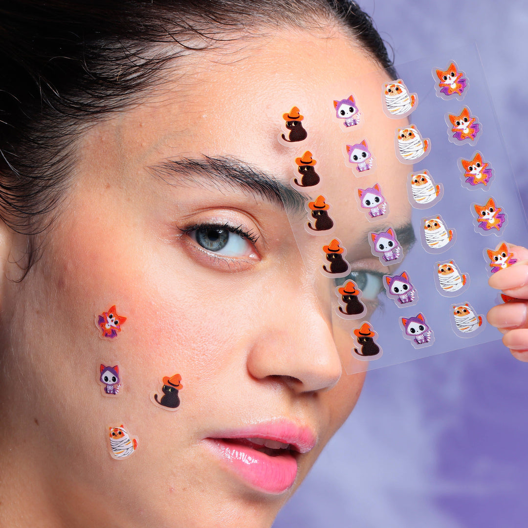 Purrrfect-Treat Hydrocolloid Halloween Pimple Patches