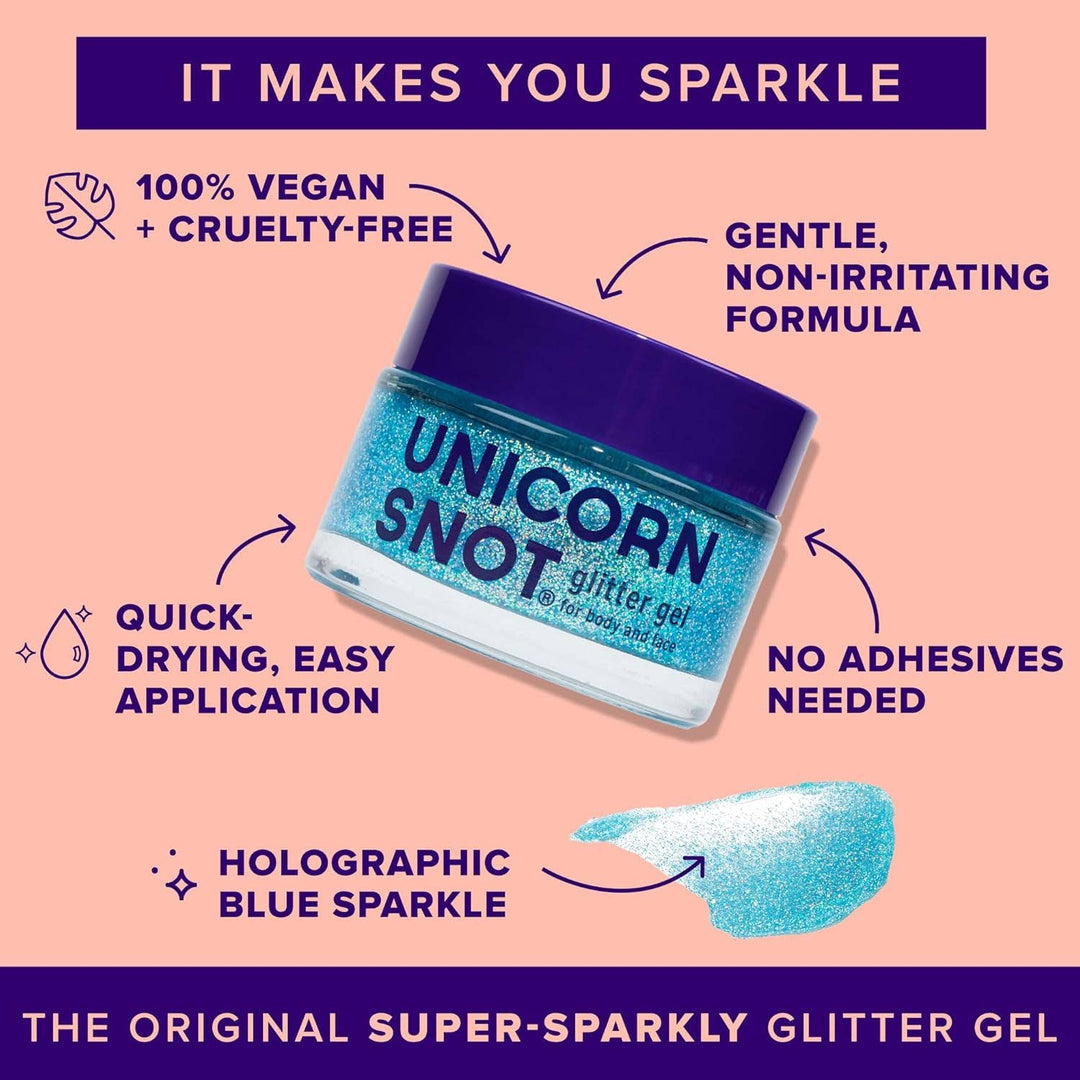 Sky Blue Glitter Gel