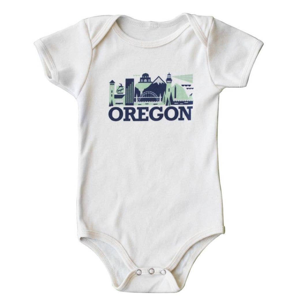 Oregon Cityscape Natural Bodysuit
