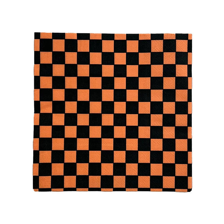 Check Cocktail Napkins - 20 Pk Purple Posse