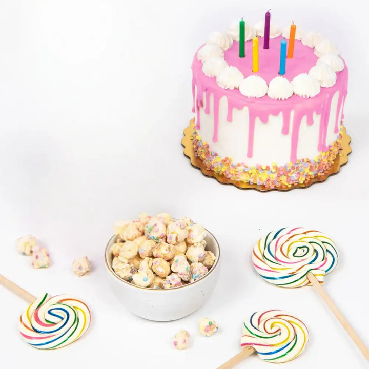 Birthday Cake Handmade Lollipop -  1 oz