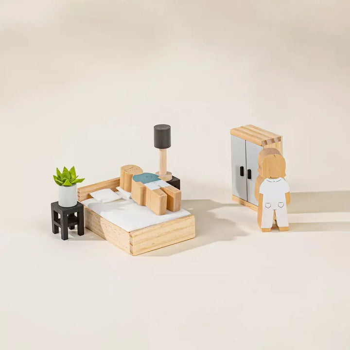 Grown Up Bedroom Wooden Doll House Furniture