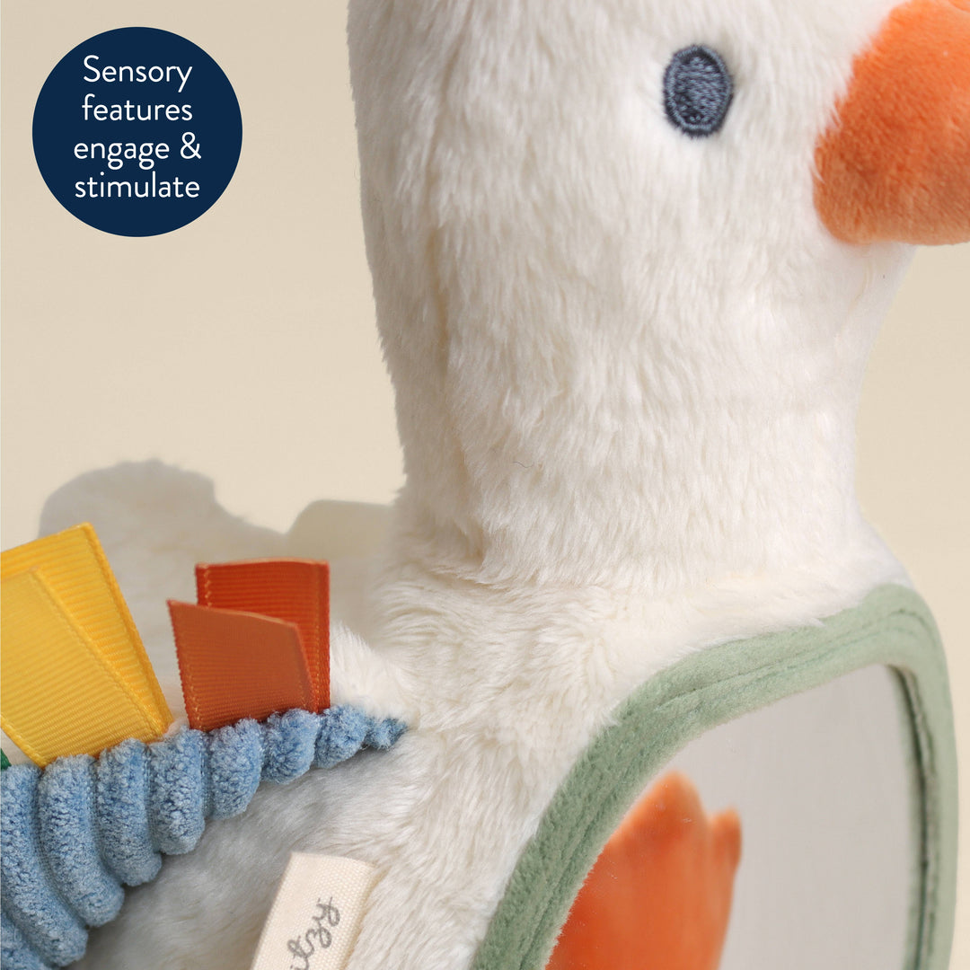 Sensory Tummy Time Mirror - Goose