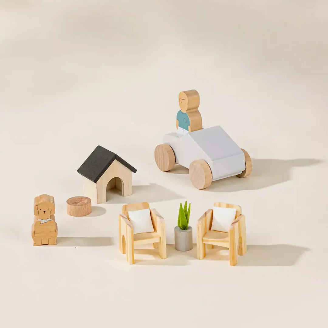 Outdoor Wooden Doll House Furniture