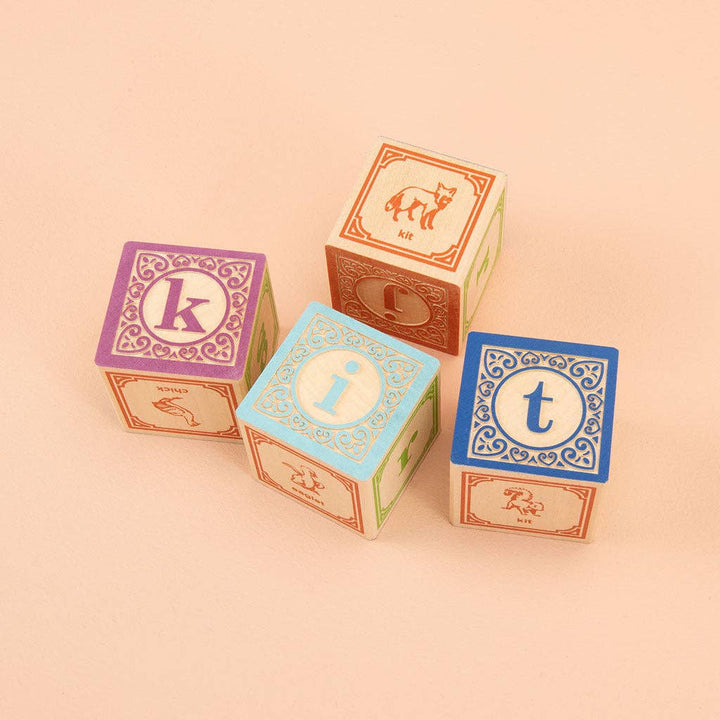Classic Lowercase ABC Wooden Blocks
