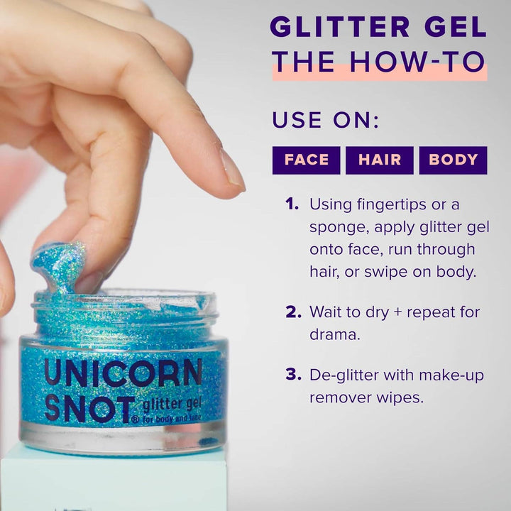 Sky Blue Glitter Gel
