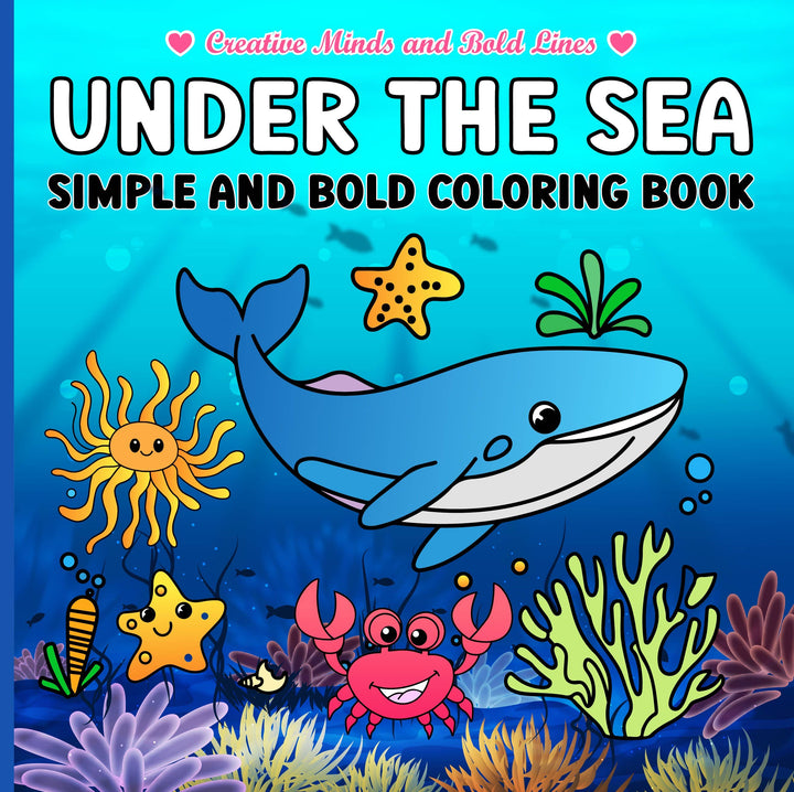 Under The Sea Simple and Bold Coloring Book