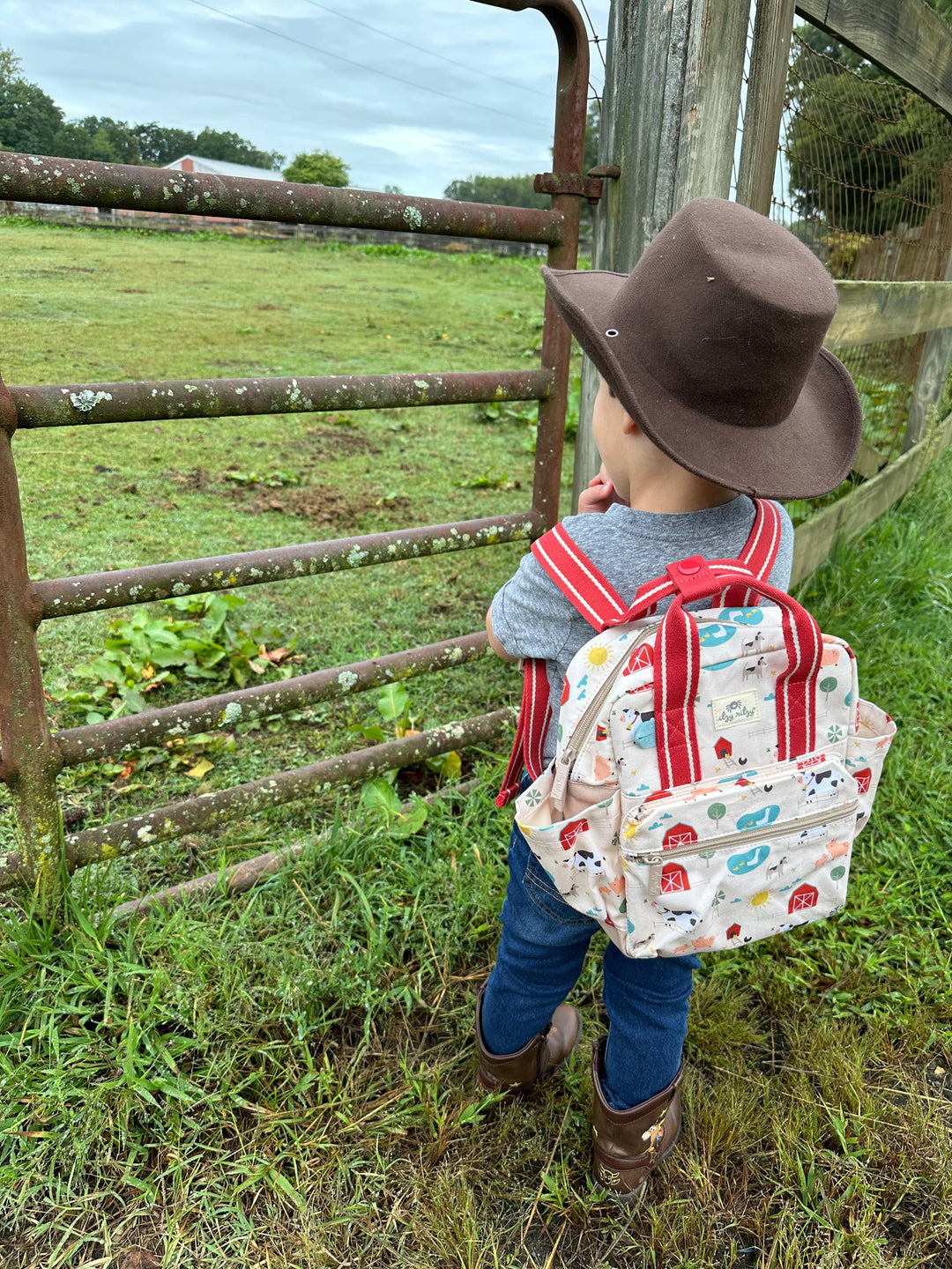 Toddler Backpack: Strawberries